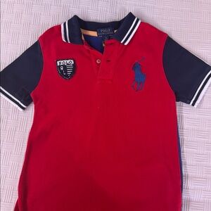 Polo by Ralph Lauren Red and Blue Polo Shirt